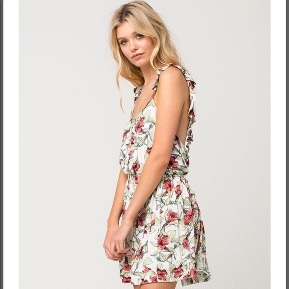 Free People Dear You Mini Dress in Neutral Combo/Ivory - Picture 4 of 16